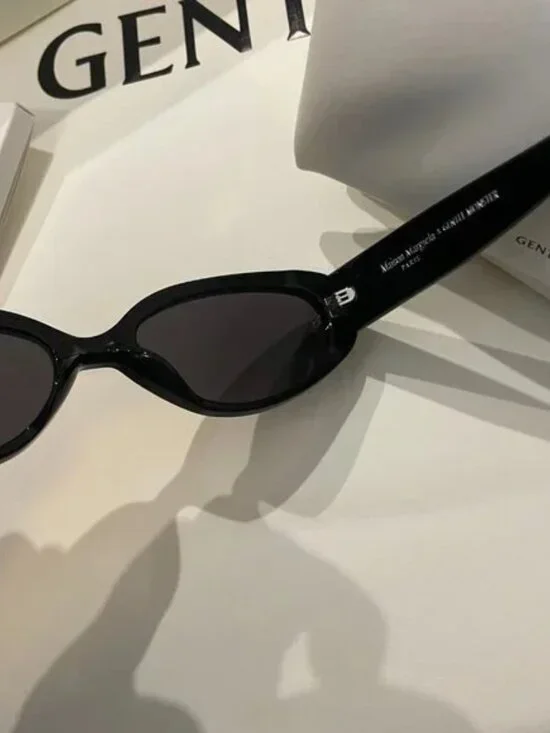 Maison Margiela x Gentle Monster Black Oval Sunglasses Designer Collab - Picture 4 of 8